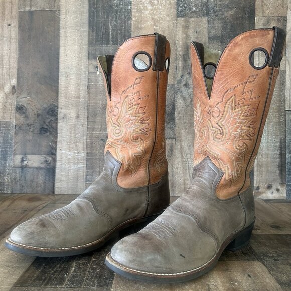 Double H 1537 Buckaroo Tall Western Cowboy Boots Mens 13 D - Picture 1 of 12